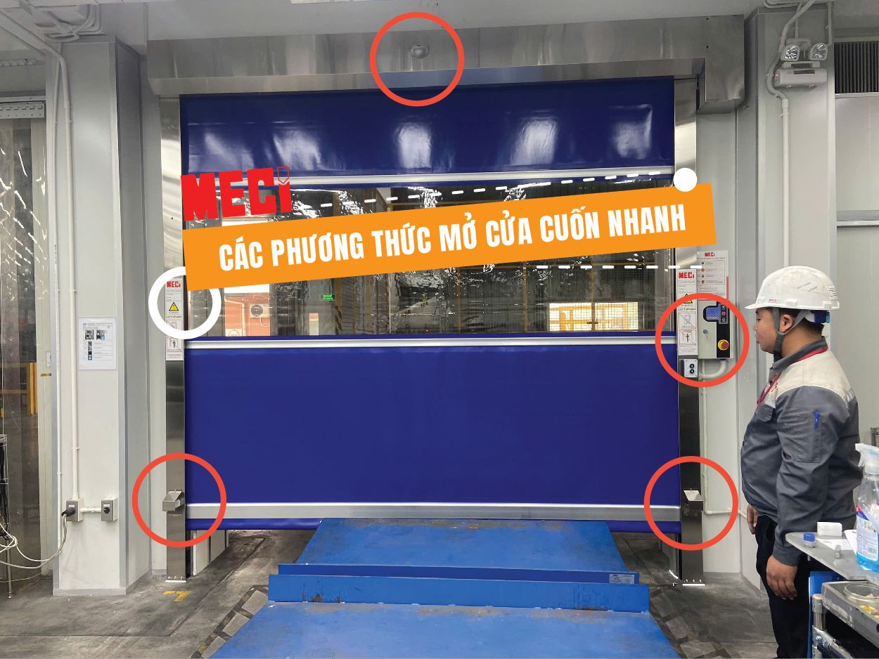 Các Phương Thức Mở Của Cửa Cuốn Nhanh