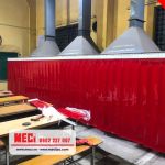 Cuộn Màng Nhựa PVC Màu Đỏ, Xanh, Đen - Ngăn Tia Lửa Hàn