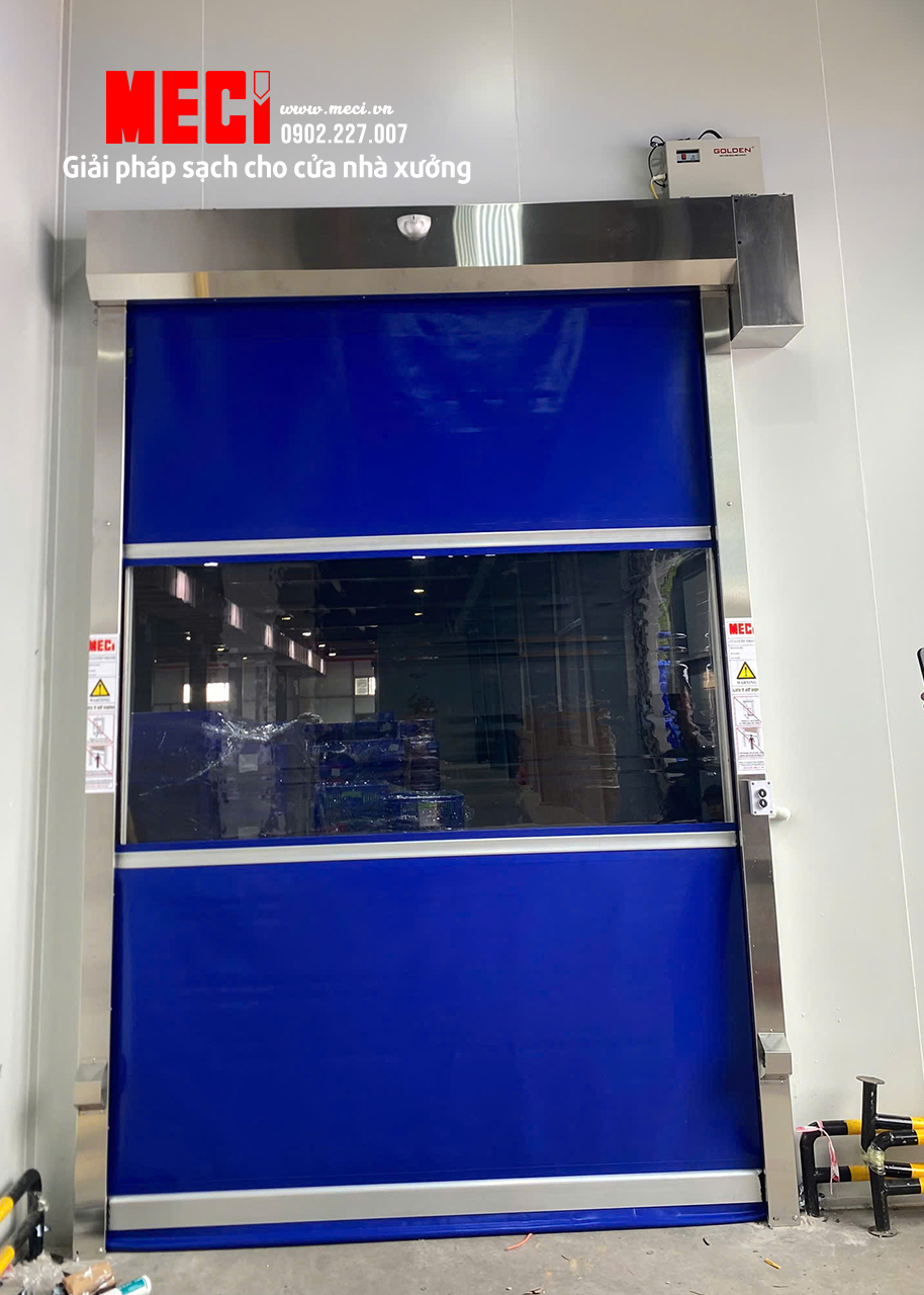 Cửa cuốn nhanh lắp tại CCN Khánh Thượng