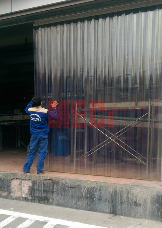 Rèm Nhựa PVC Lắp Đặt Tại Thái Bình - Rèm Nhựa Ngăn Cửa Kho