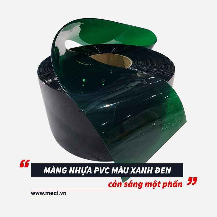 Cuộn nhựa pvc màu xanh đen