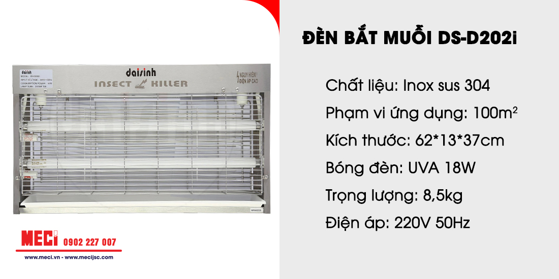 Đèn bắt muỗi ds-d202i