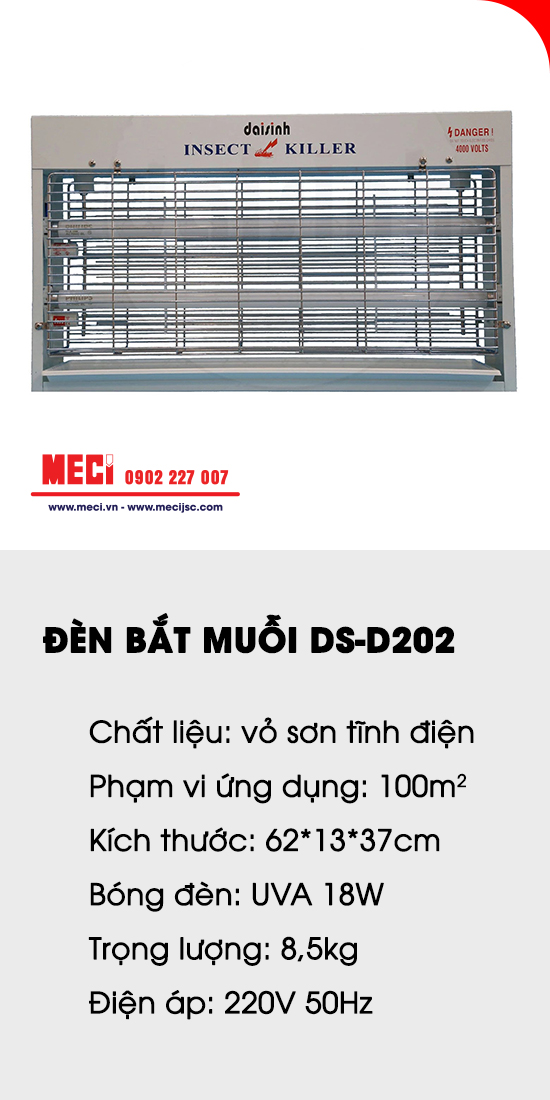 ĐÈN BẮT MUỖI DS-D202
