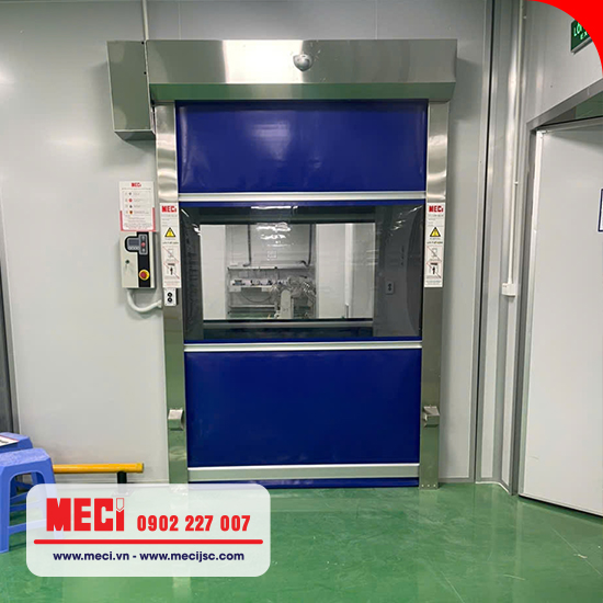 Cửa cuốn nhanh lắp bên trong nhà máy
