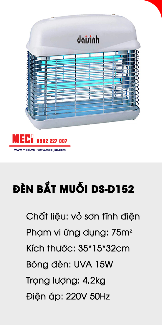 Đèn bắt muỗi DS-D152