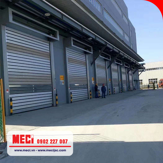 MECI lắp đặt cửa cuốn nhanh nan nhôm