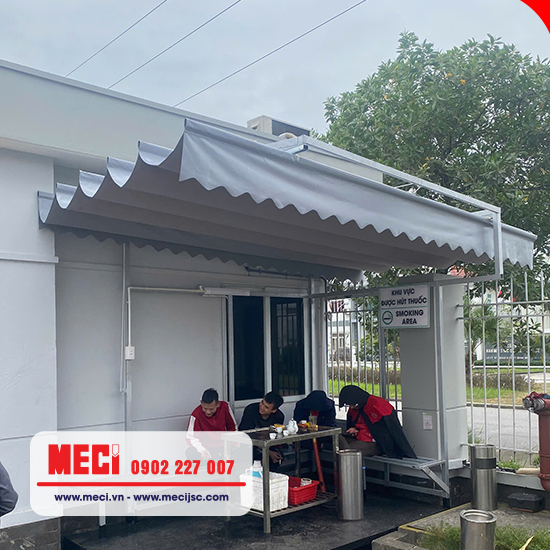 Mái hiên che nắng khu vực nghỉ