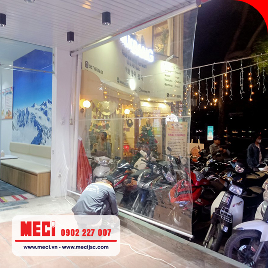 Rèm nhựa pvc khổ lớn ngăn bụi cho cửa hàng