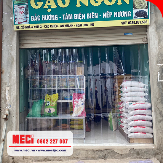 Rèm nhựa pvc màu trong tiện quan sát